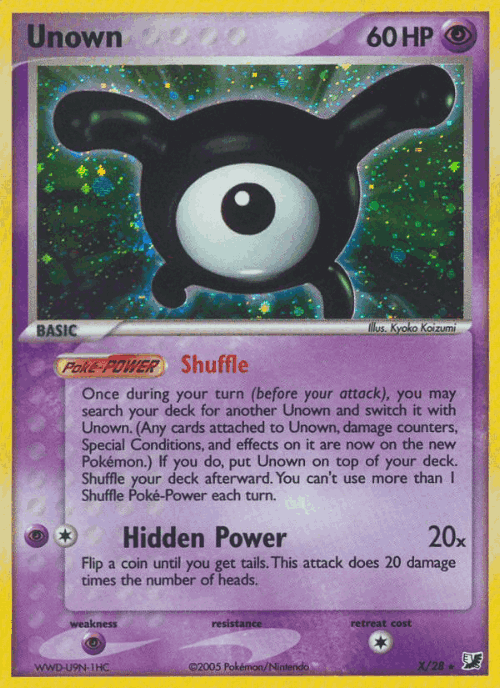 Unown Unseen Forces card