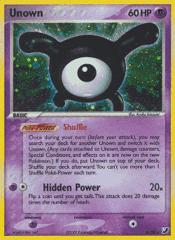 Unown Pokémon TCG card art