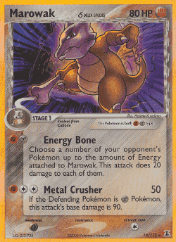 Marowak δ Pokémon TCG card art