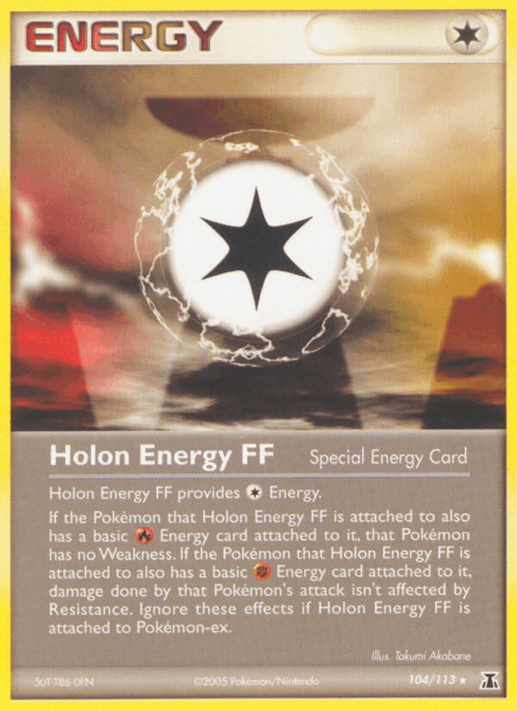 Holon Energy FF #104 from Delta Species - Rare - Illustrated by Takumi Akabane