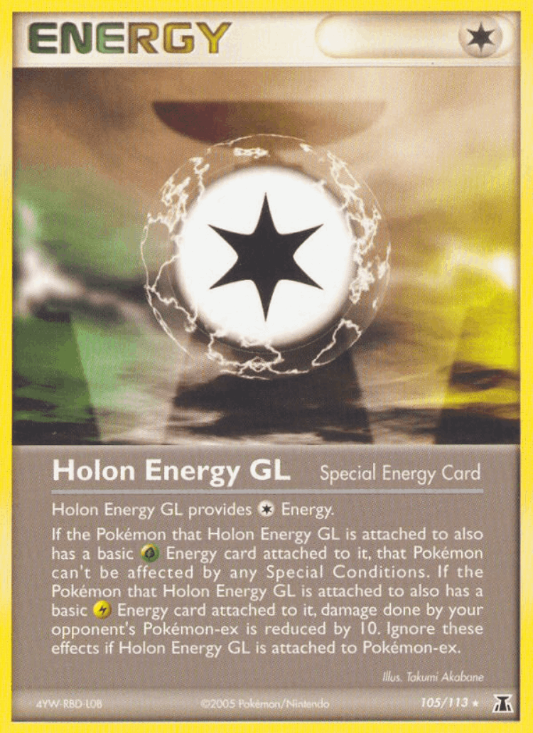 Holon Energy GL #105 from Delta Species - Rare - Illustrated by Takumi Akabane