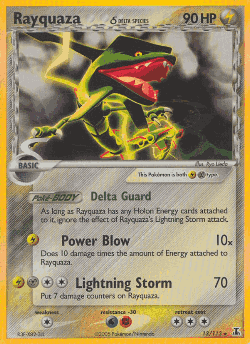 Rayquaza δ Pokémon TCG card art