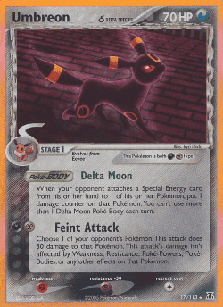 Umbreon δ Pokémon TCG card art