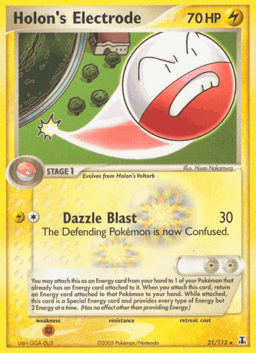 Holon's Electrode Pokémon TCG card art