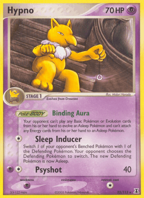 Hypno #23 from Delta Species - Rare - Illustrated by Midori Harada
