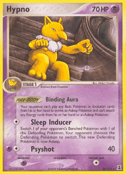 Hypno Pokémon TCG card art