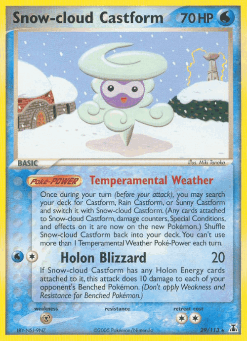 Snow-cloud Castform 29, Delta Species