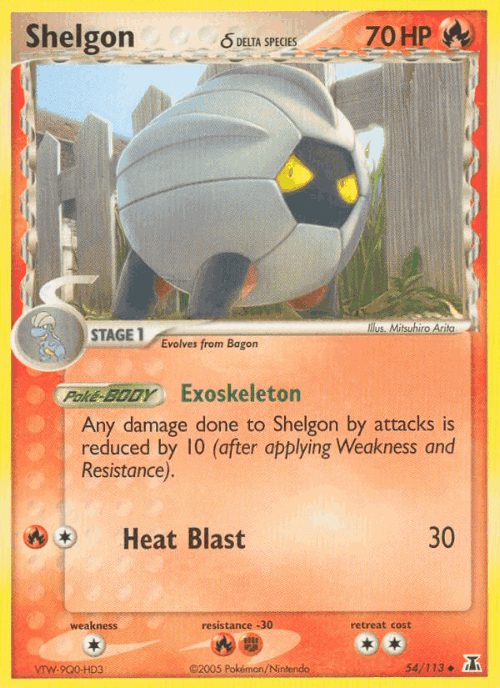 Shelgon δ 54, Delta Species