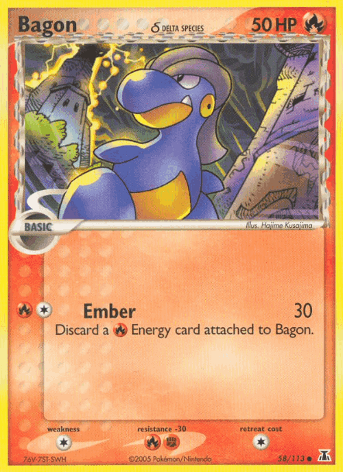 Bagon δ 58, Delta Species