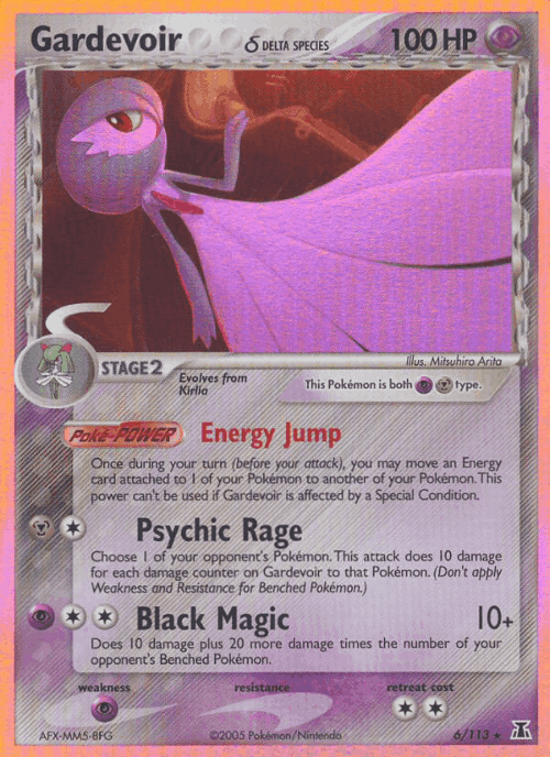 Gardevoir δ #6 from Delta Species - Rare Holo - Illustrated by Mitsuhiro Arita