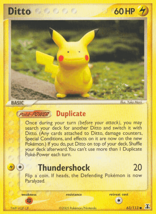 Ditto 63, Delta Species