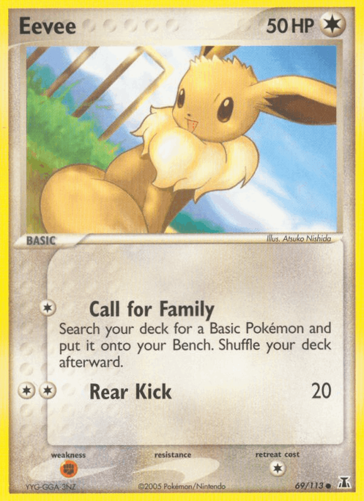 Eevee #69 from Delta Species - Common - Illustrated by Atsuko Nishida