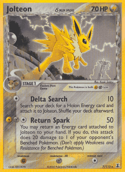 Jolteon δ Pokémon TCG card art
