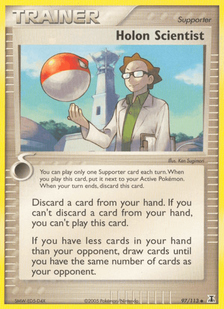 Holon Scientist #97 from Delta Species - Uncommon - Illustrated by Ken Sugimori