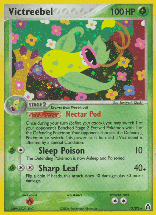 Victreebel Pokémon TCG card art
