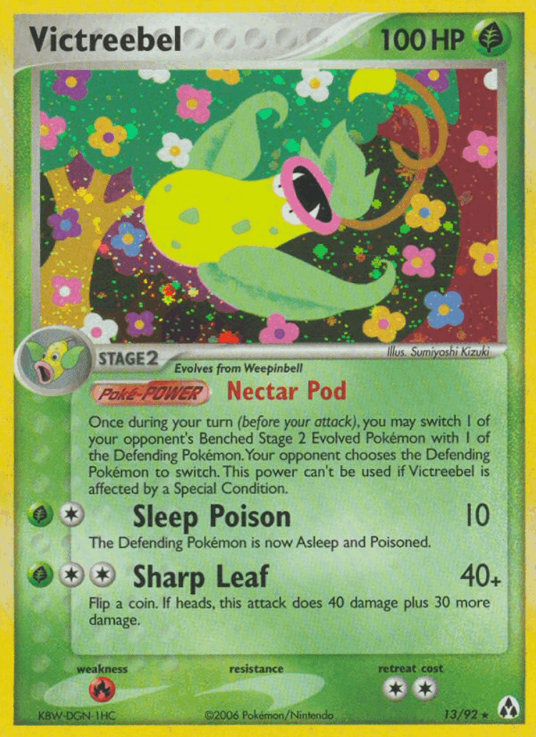 Victreebel #13 from Legend Maker - Rare Holo - Illustrated by Sumiyoshi Kizuki