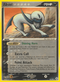 Absol Pokémon TCG card art