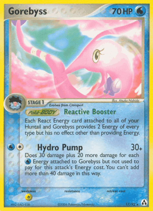 Gorebyss Pokémon TCG card art