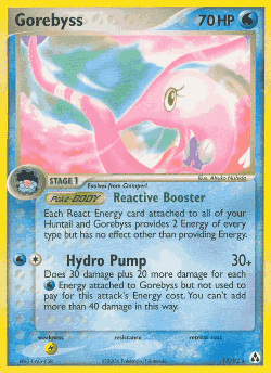 Gorebyss Pokémon TCG card art