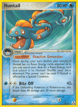 Huntail Pokémon TCG card art