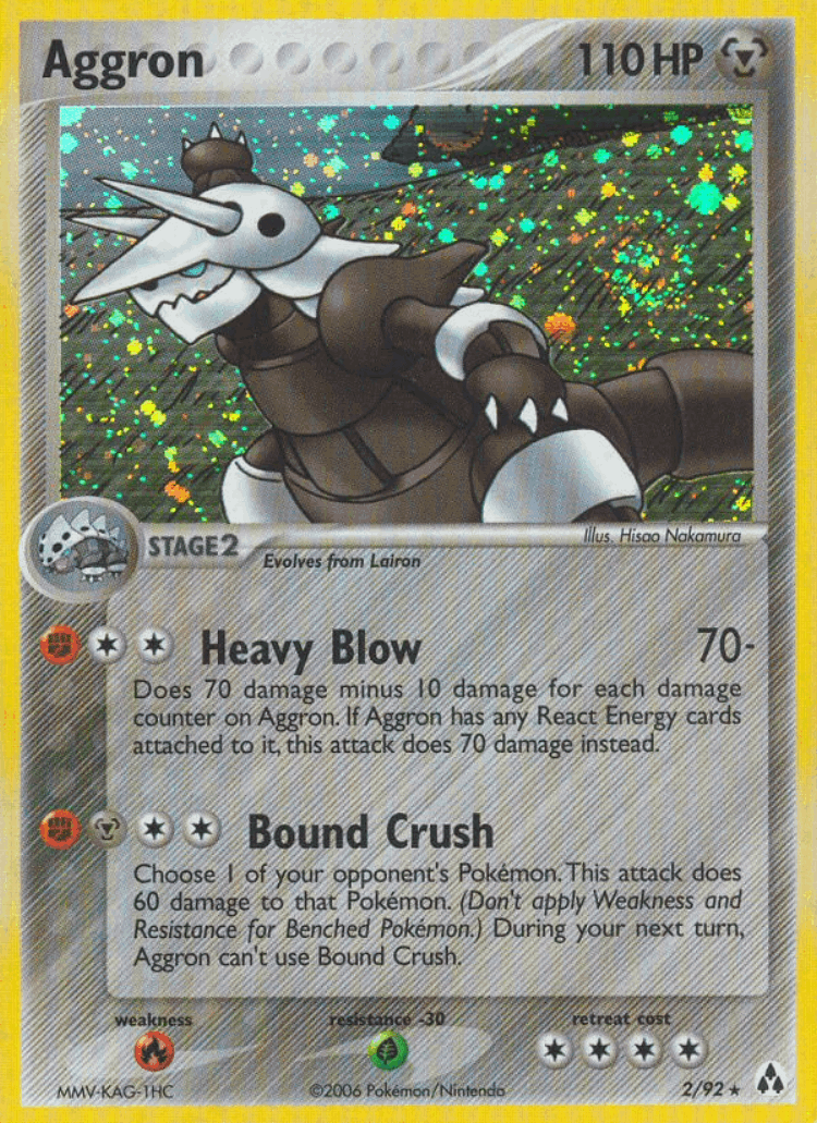 Aggron #2 from Legend Maker - Rare Holo - Illustrated by Hisao Nakamura