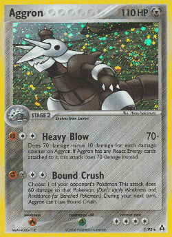 Aggron Pokémon TCG card art