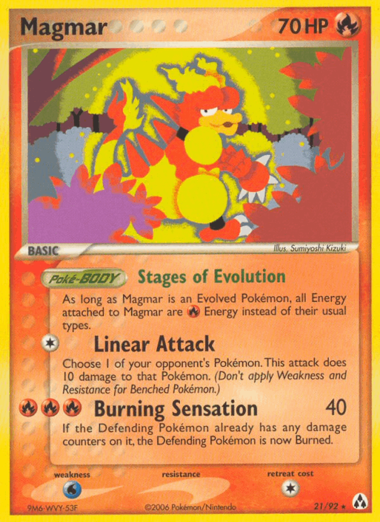 Magmar #21 from Legend Maker - Rare - Illustrated by Sumiyoshi Kizuki