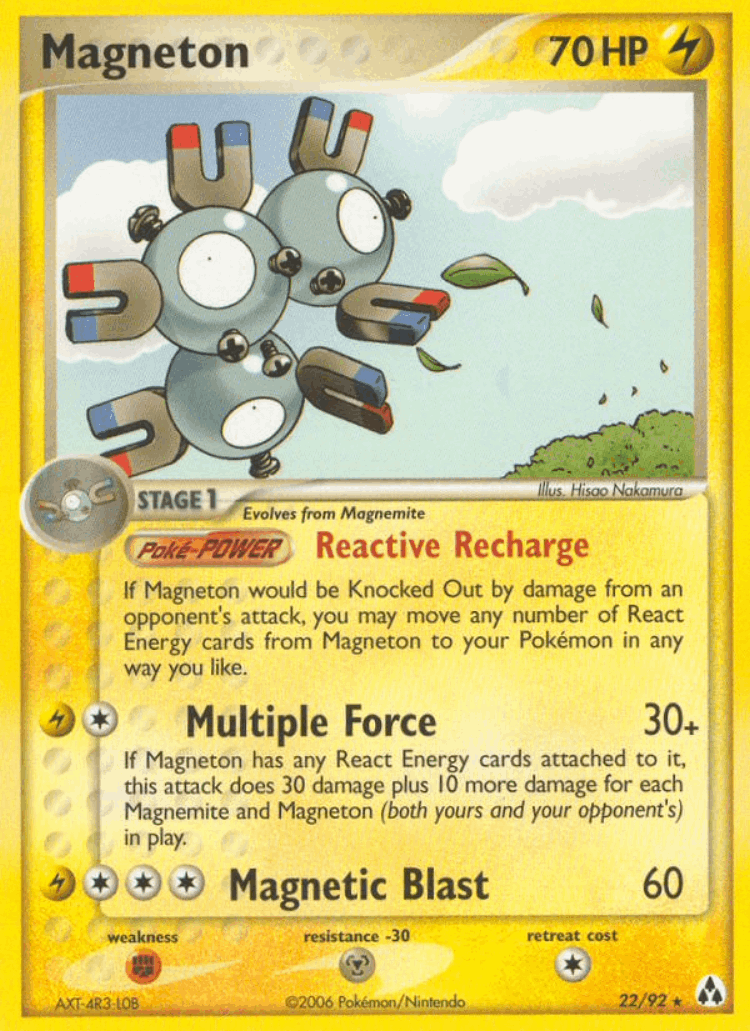 Magneton #22 from Legend Maker - Rare - Illustrated by Hisao Nakamura