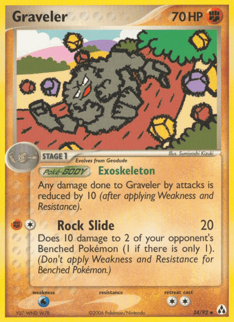 Graveler #34 from Legend Maker - Uncommon - Illustrated by Sumiyoshi Kizuki
