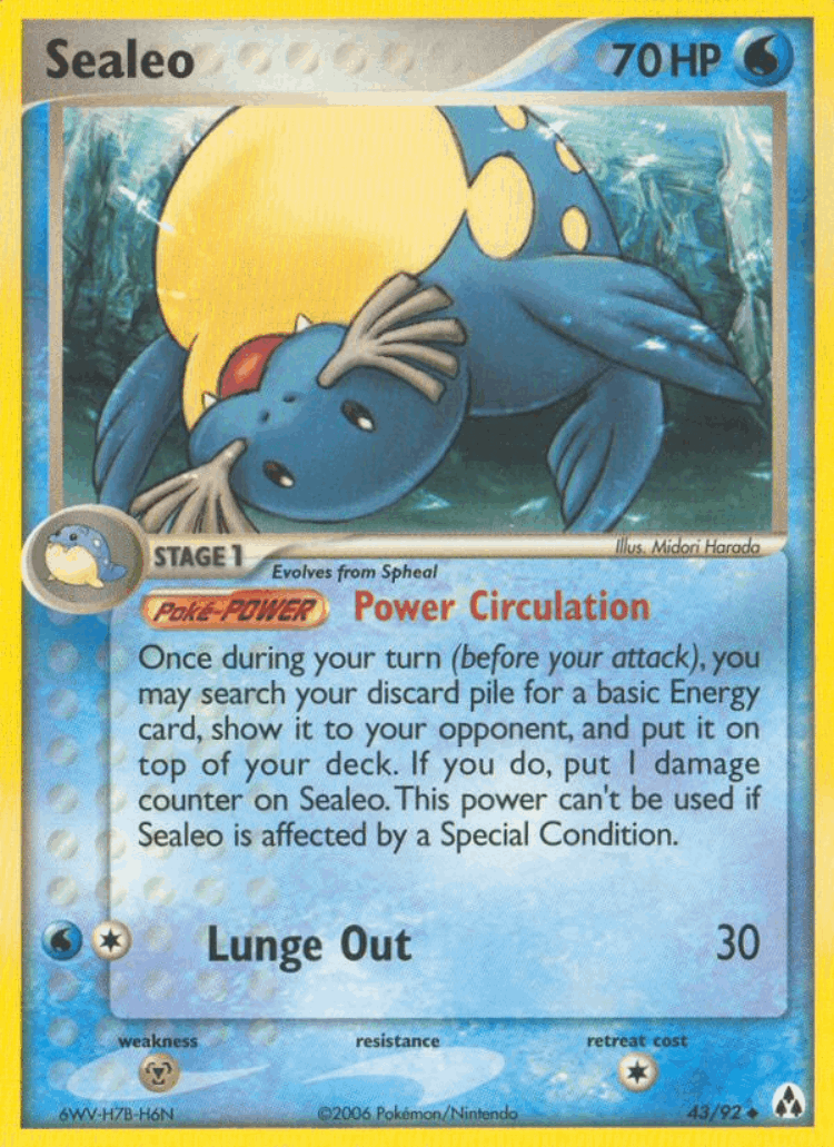 Sealeo #43 from Legend Maker - Uncommon - Illustrated by Midori Harada