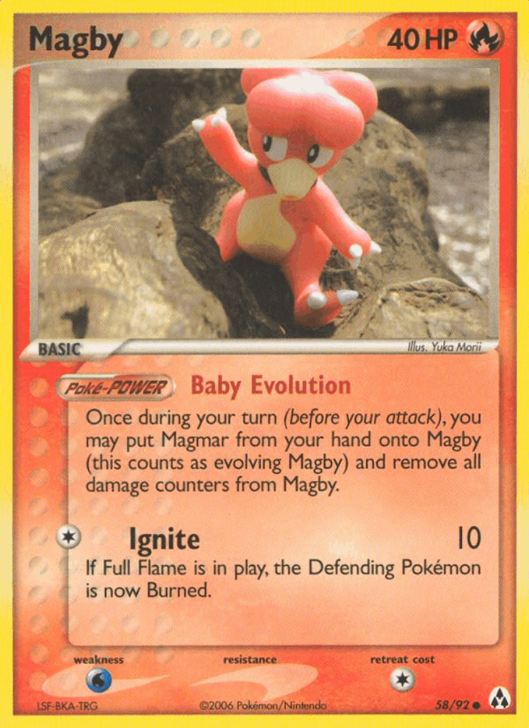 Magby #58 from Legend Maker - Common - Illustrated by Yuka Morii