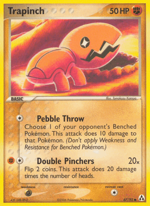 Trapinch #67 from Legend Maker - Common - Illustrated by Tomokazu Komiya