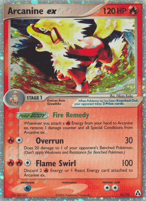 Arcanine ex 83, Legend Maker