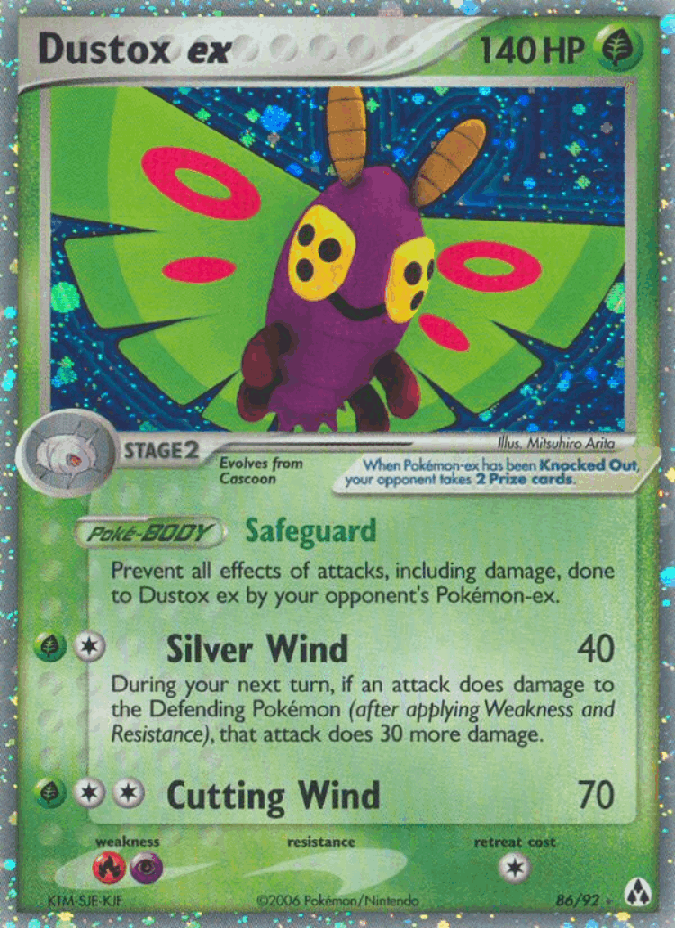 Dustox ex #86 from Legend Maker - Rare Holo EX - Illustrated by Mitsuhiro Arita
