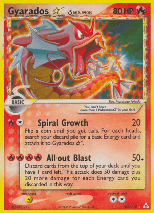 Gyarados ☆ δ card art