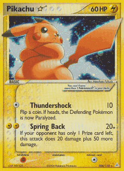 Pikachu ☆ card art