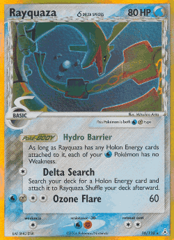 Rayquaza δ Pokémon TCG card art