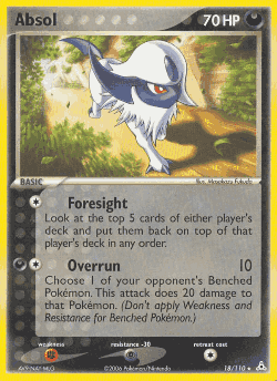 Absol Pokémon TCG card art