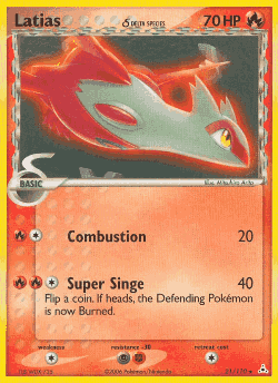 Latias δ Pokémon TCG card art