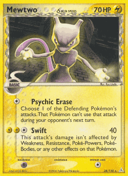 Mewtwo δ Pokémon TCG card art