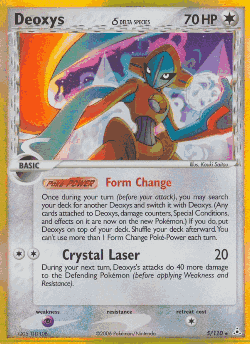 Deoxys δ Pokémon TCG card art