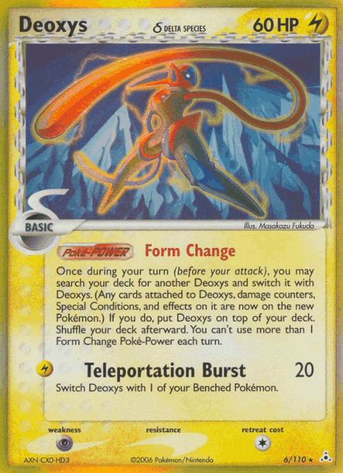 Deoxys δ Pokémon TCG card art