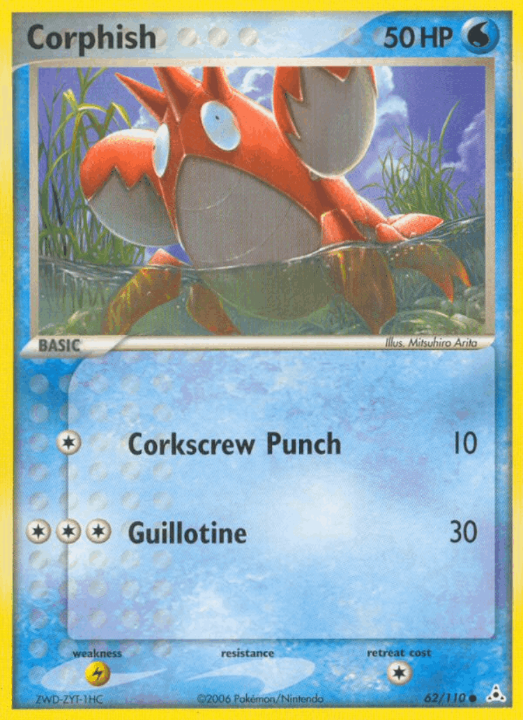 Corphish #62 from Holon Phantoms - Common - Illustrated by Mitsuhiro Arita
