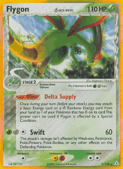 Flygon δ Pokémon TCG card art