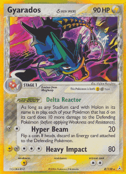 Gyarados δ Pokémon TCG card art
