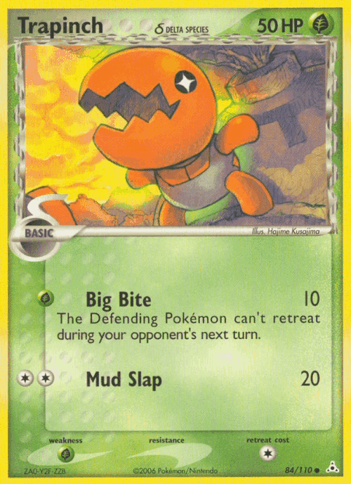 Trapinch δ Pokémon TCG card art