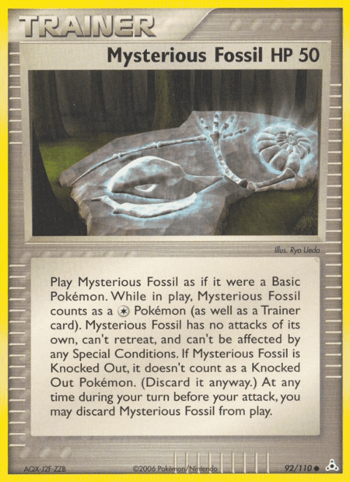Mysterious Fossil #92 from Holon Phantoms - Common - Illustrated by Ryo Ueda