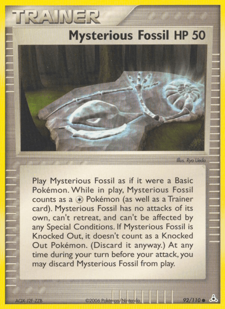 Mysterious Fossil #92 from Holon Phantoms - Common - Illustrated by Ryo Ueda