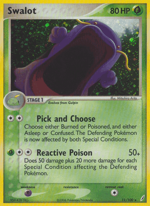 Swalot Pokémon TCG card art