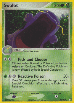 Swalot Pokémon TCG card art